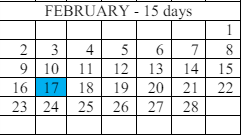 District School Academic Calendar for Austin Elementary School for February 2025