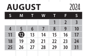 District School Academic Calendar for Lincoln Southeast High School for August 2024