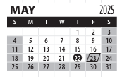 District School Academic Calendar for Lincoln Southeast High School for May 2025