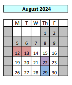 District School Academic Calendar for Los Alamitos Elementary for August 2024