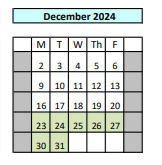 District School Academic Calendar for Los Alamitos Elementary for December 2024