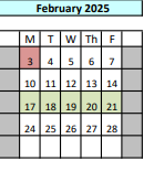 District School Academic Calendar for Los Alamitos Elementary for February 2025