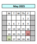 District School Academic Calendar for Los Alamitos Elementary for May 2025