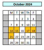 District School Academic Calendar for Los Alamitos Elementary for October 2024