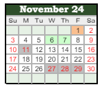 District School Academic Calendar for Dayton Elementary School for November 2024