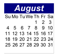 District School Academic Calendar for Magnet School of Innovation and Applied Learning for August 2024