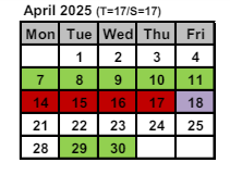 District School Academic Calendar for School 28-henry  Hudson for April 2025