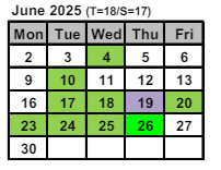 District School Academic Calendar for School 28-henry  Hudson for June 2025