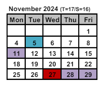 District School Academic Calendar for School 28-henry  Hudson for November 2024