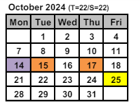 District School Academic Calendar for School 28-henry  Hudson for October 2024