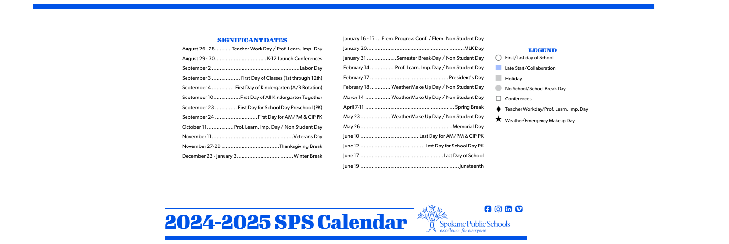 District School Academic Calendar Key for Ferris High School