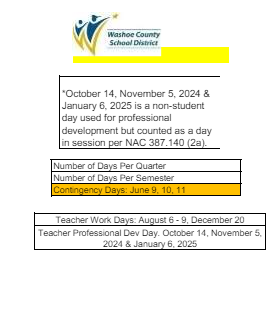 District School Academic Calendar Legend for Ted Hunsberger Elementary School